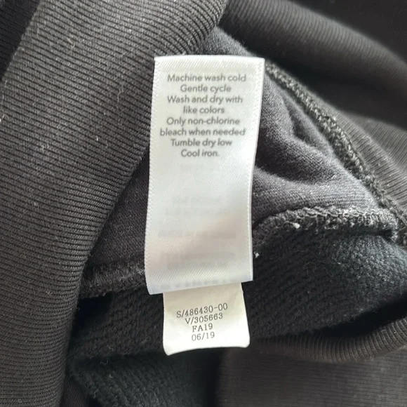 Athleta Bounce Black Long Sleeve Sweatshirt Dress with Pickets size XXS - Picture 8 of 8